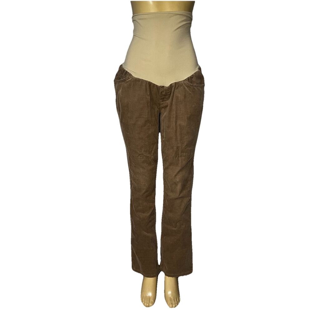 A Pea In‎ The Pod Maternity Thin Corduroy Pants Womens Bootcut Brown Medium